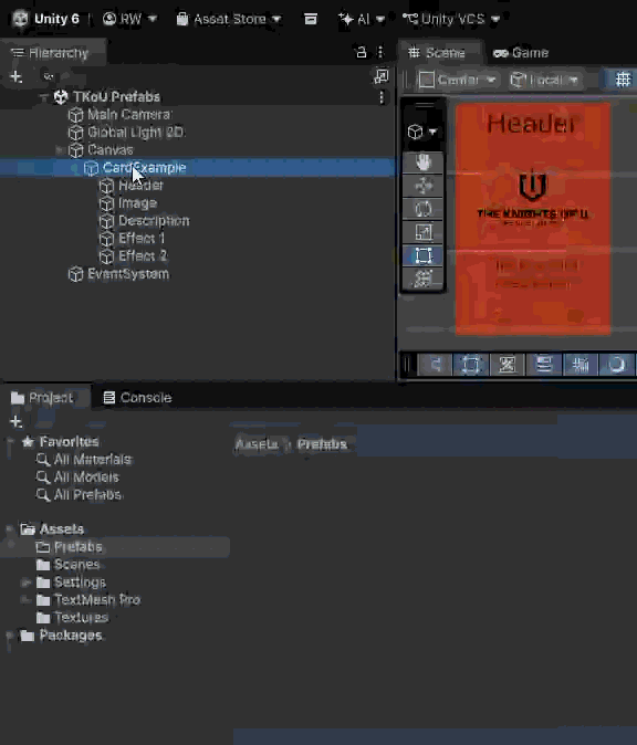 Creating a Prefab Asset