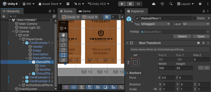 Lack of Override menu for nested Prefab instance.