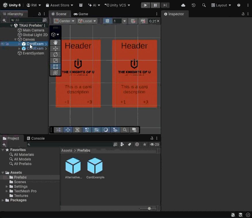 Replacing a Prefab Instance