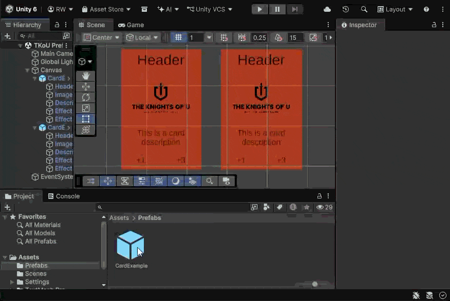 Editing Prefab Asset