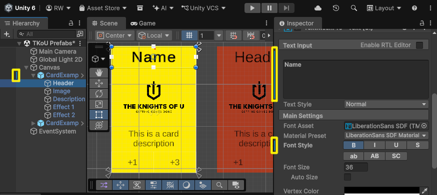 Prefab variable overrides
