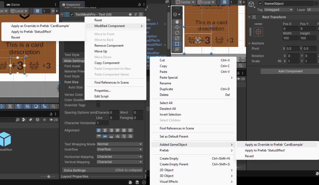 Override options for nested Prefabs