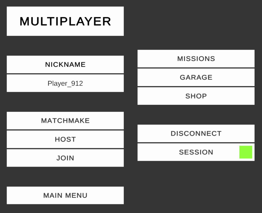 Demo game sample UI.