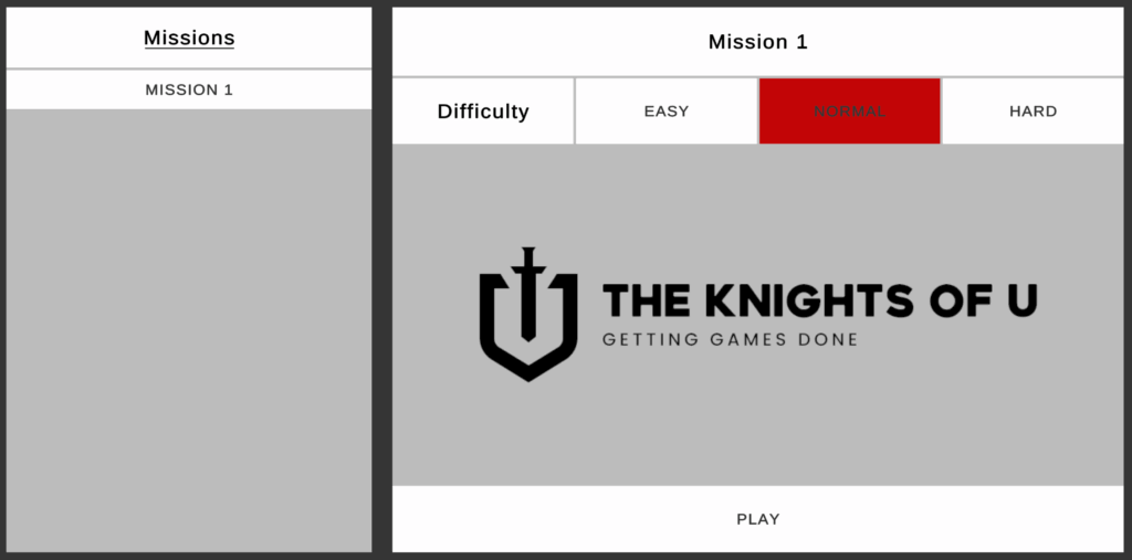 Demo game sample UI.