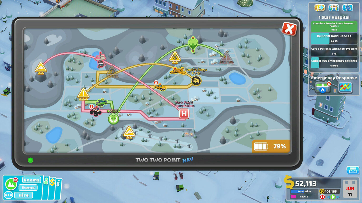 Two Point Hospital Full Health Collection gameplay screenshot